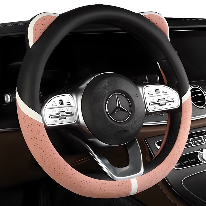 아리코  귀여운 캐릭터 가죽 핸들커버