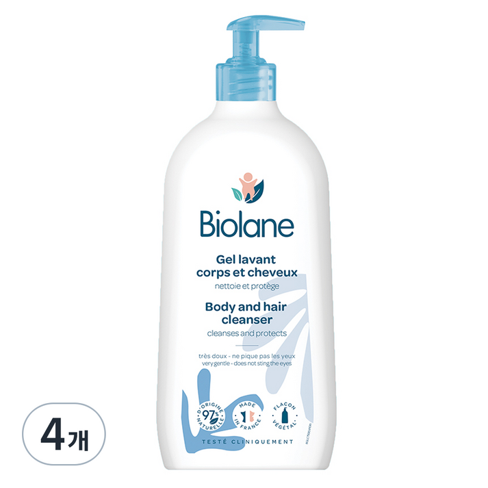 비올란 바디앤헤어 클렌져, 750ml, 4개