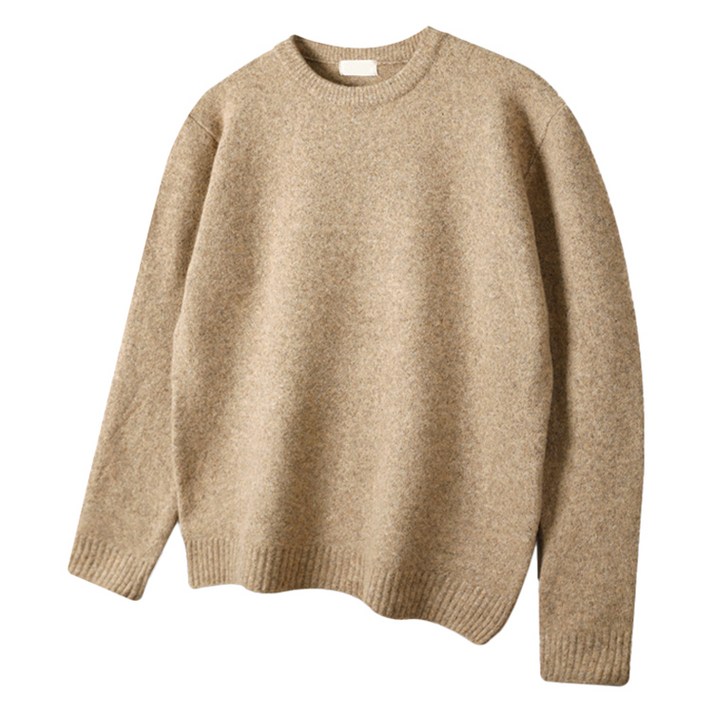 해리슨 남녀공용 오버핏 울스판 라운드 니트 HA1496 MEL1029