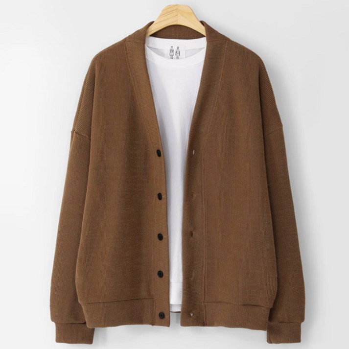 엠엔씨 남녀공용 빅사이즈 베네치아 골지 가디건 MDCD867RW