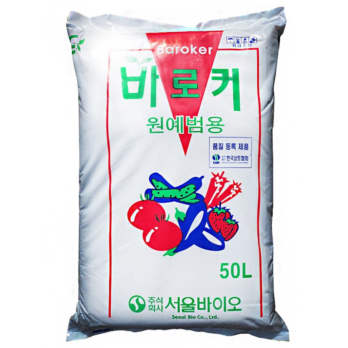 비료컴퍼니 바로커 상토 흙 모종 분갈이 배양토, 1개, 50L 비료컴퍼니 바로커 상토 흙 모종 분갈이 배양토, 1개, 50L