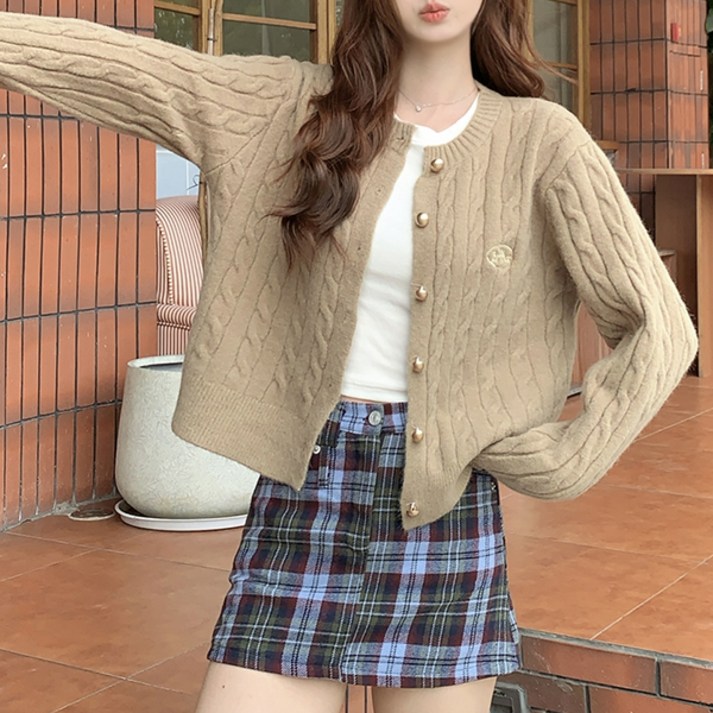 루나걸 여성용 솔큐비 니트 가디건 L24WC100817