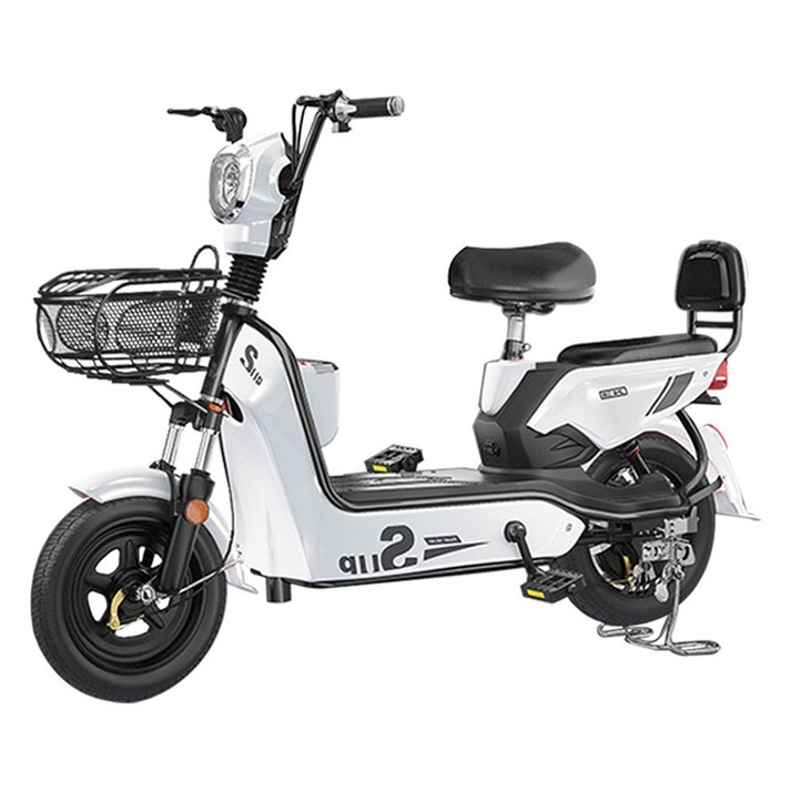 전기 자전거 48v 2인용 전기 이륜 오토바이, 기본, 12A 48V 레드 60km 20221226