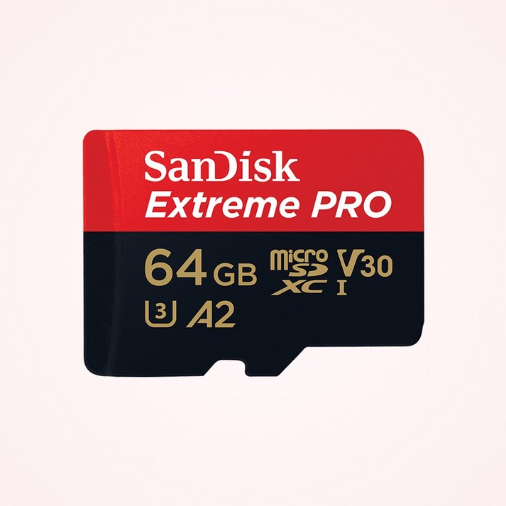 샌디스크 익스트림 프로 마이크로 SD카드 SDSQXCY, 64GB 샌디스크 익스트림 프로 마이크로 SD카드 SDSQXCY, 64GB