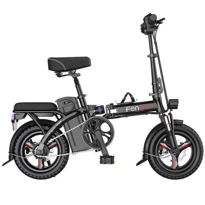 접이식 자전거 초경량 이동식 자전거전기 자전거를 운전하는 성인 모델 14 인치 경량 접이식 충격 흡수, 방, 03 48V12.5A65KM_01 red 7058934790