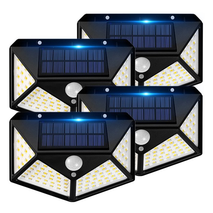 태양광전구 오이키 태양열 LED센서등 야외조명 정원등 4개, 화이트, 4개