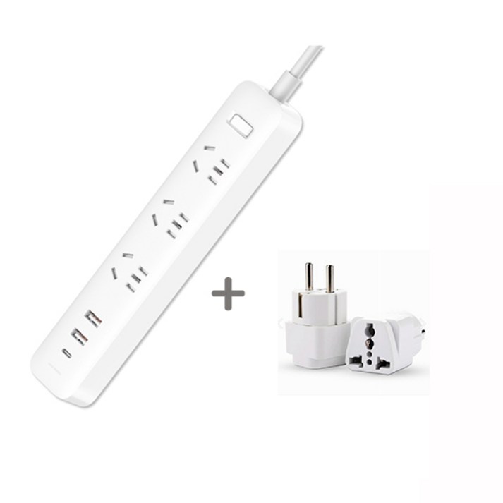 샤오미 멀티탭 콘센트 3구USB2구typec1구 멀티탭 2A1C 20w돼지코 무료 증정