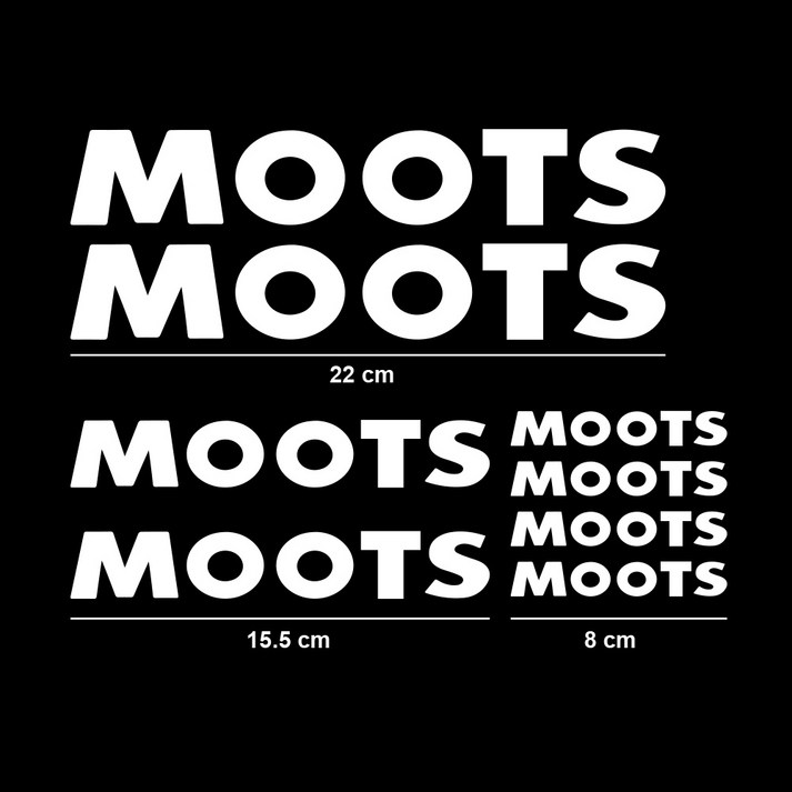 자전거 프레임 스티커 MOOTS 도로 산악 데칼 사이클링 DIY 레이싱 장식 키트 비닐 액세서리