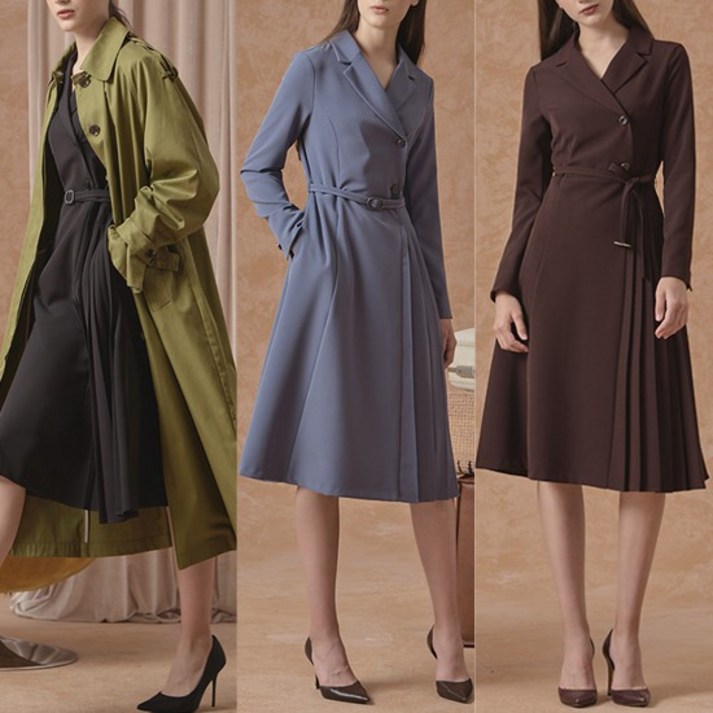 [런칭가 69,900원] 23FW 테일러드 랩핑 원피스 1종 SRF233F0101OP