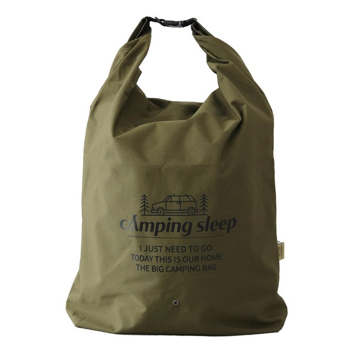 캠핑 슬립 대용량 이불 텐트 압축 가방 멀티 수납백 캠핑가방, 카키