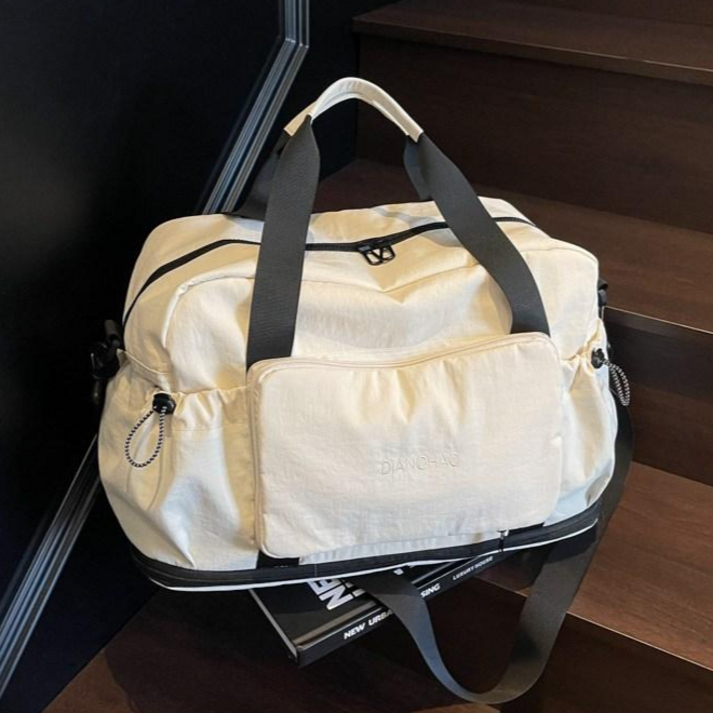 엔에스레이블 바스락 보스턴백 남녀공용 경량 여행 가방 대용량 크로스백 보부상 가방