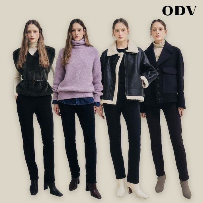 [쇼핑엔티] 25FW ODV 밍크기모 슬림핏 팬츠 4종