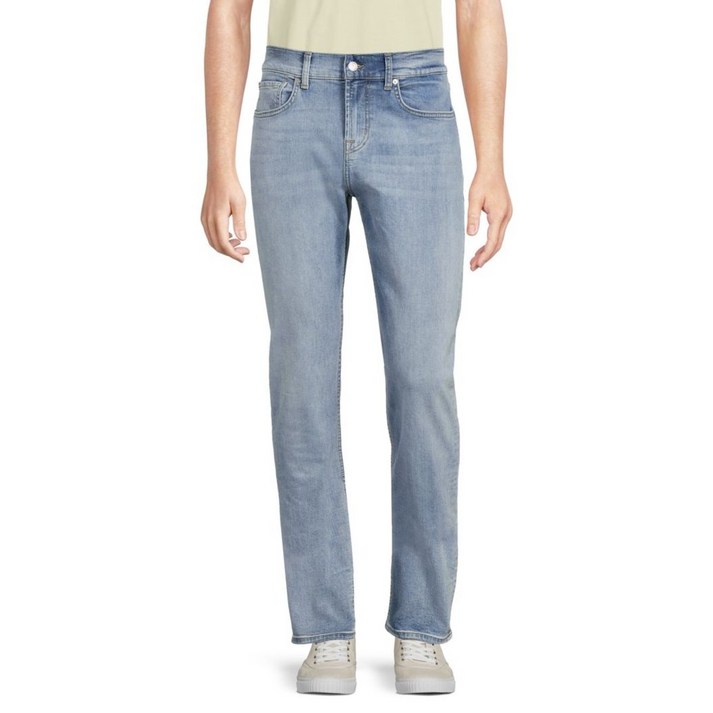 7 For All Mankind 하이 라이즈 Faded Slimmy 청바지  BLUE 175059