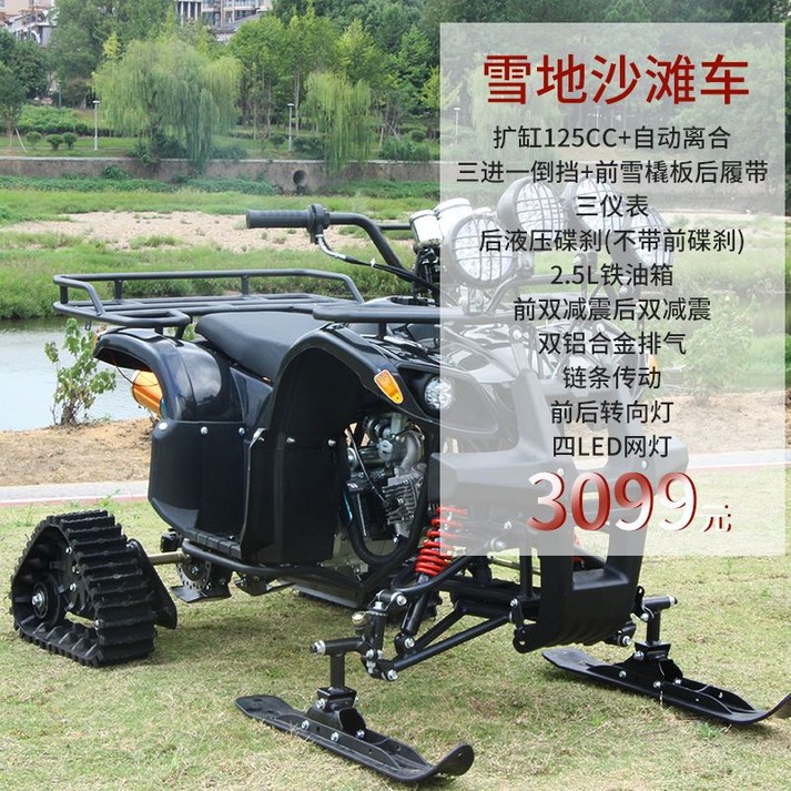 4발오토바이 ATV 쿼드 자전거 스쿠터 작은 황소 휘발유 아이 전기 산 성인 모든 지형 장소, 눈 언덕 버기