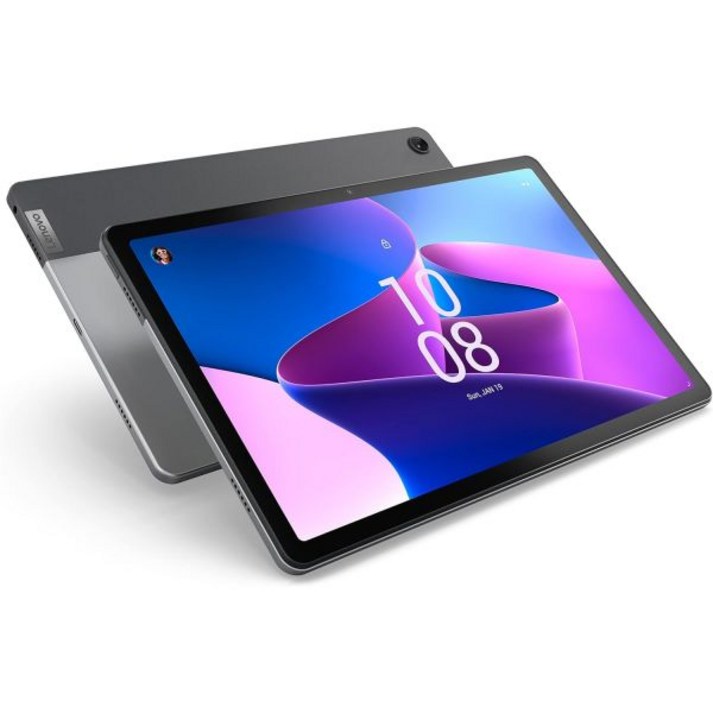 레노버 탭 M10 Plus 3세대 2022 긴 배터리 수명 10 FHD 전면 후면 8MP 카메라 4GB 메모리 128GB 스토리지 안드로이드 12 이상 회색