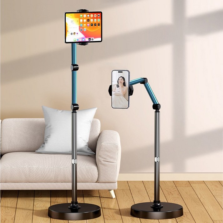 ALLILIO튼튼한 핸드폰 거치대 태블릿  스탠드형  휴대폰 겸용 고급형  높이 조절 가능 스탠드  핸드폰 거치대  침대 핸드폰 거치대