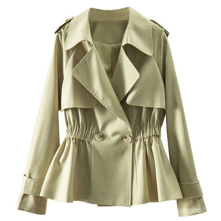 봄가을 코트 여자 쇼트 트렌치코트