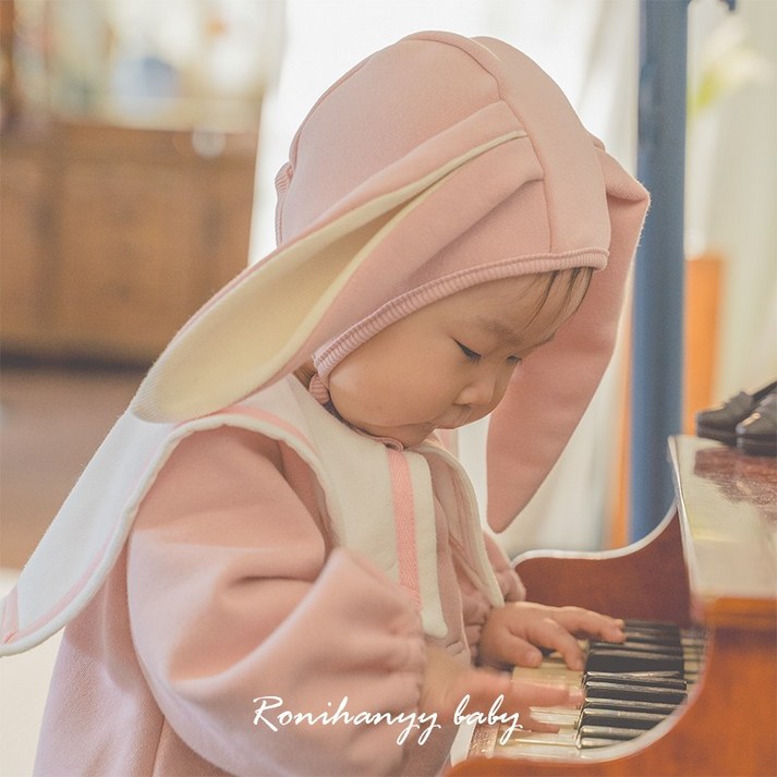 로니하니베이비 맘커플룩 아기옷모자세트 아기바디슈트 아기외출옷 돌아기옷 아기롬퍼 우주복