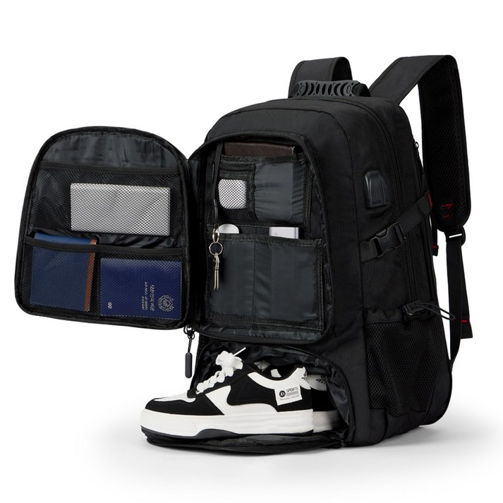 80리터 60리터 대용량 확장 백팩 신발수납 여행용 출장 타프 생활방수 캐리어