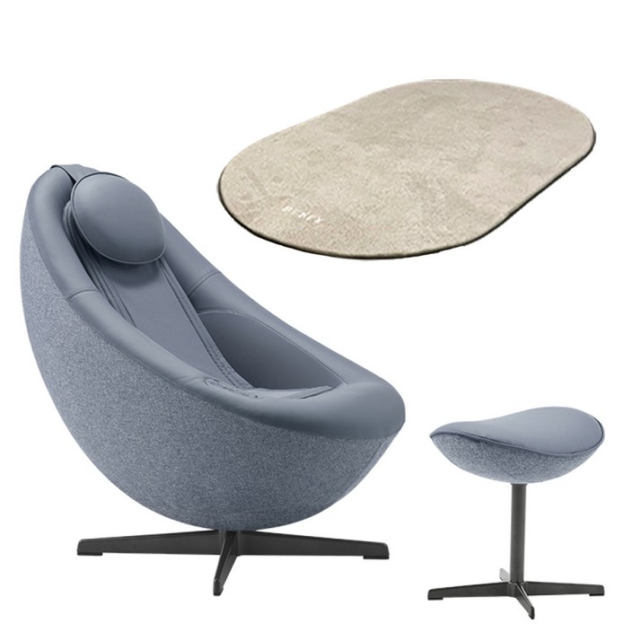 코웨이 비렉스 페블체어 안마의자 방문설치, MCC01, 헤이지 블루