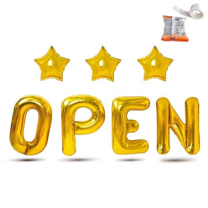 파티쇼 OPEN 은박풍선세트  글루닷 100p