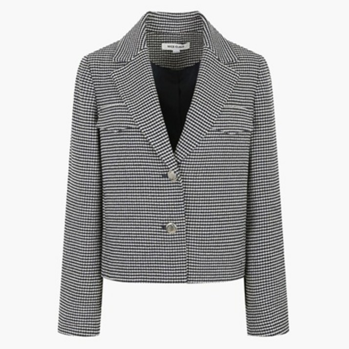 나이스클랍 여성용 크롭 투버튼 자켓 N241MWJ102NY