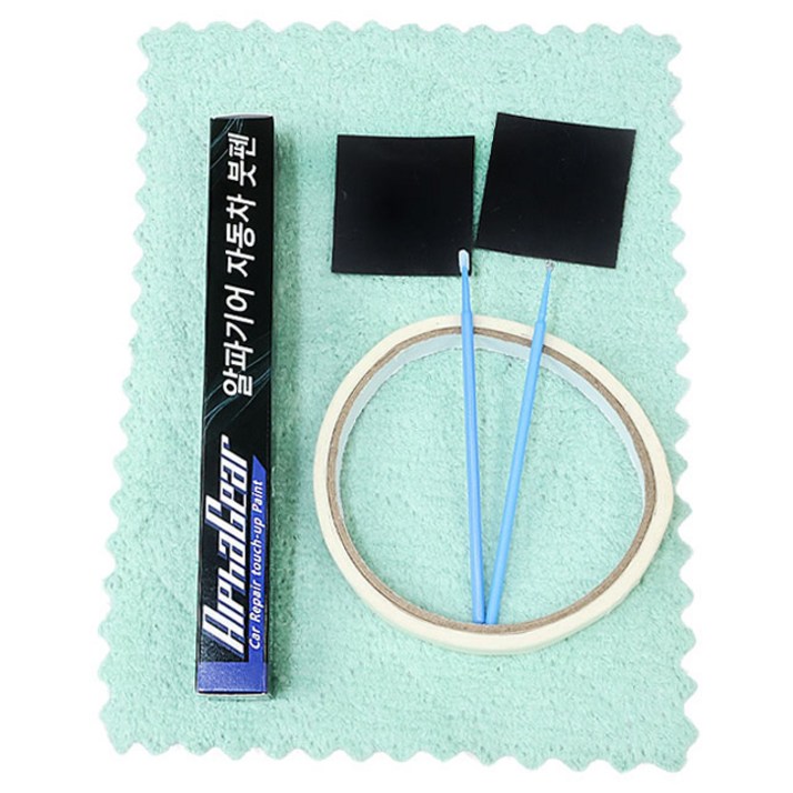 알파기어 자동차 휠 복원 페인트 붓펜, 크롬, 1개