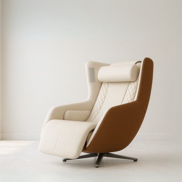 바이브썸 B3 안마의자 방문설치, 브라운, BT-HL-6610BR