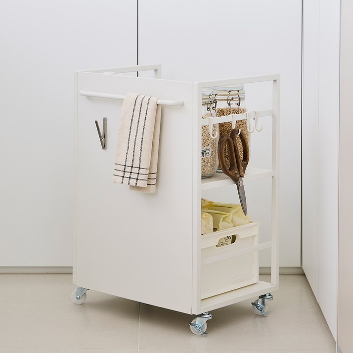 한샘 재크 히든 수납 트롤리