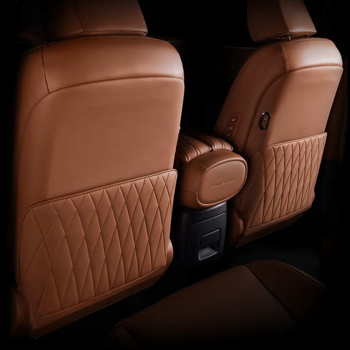 크레이지몬스터 디올뉴 팰리세이드 LX3 시트백커버, 브라운(좌우세트), 1개