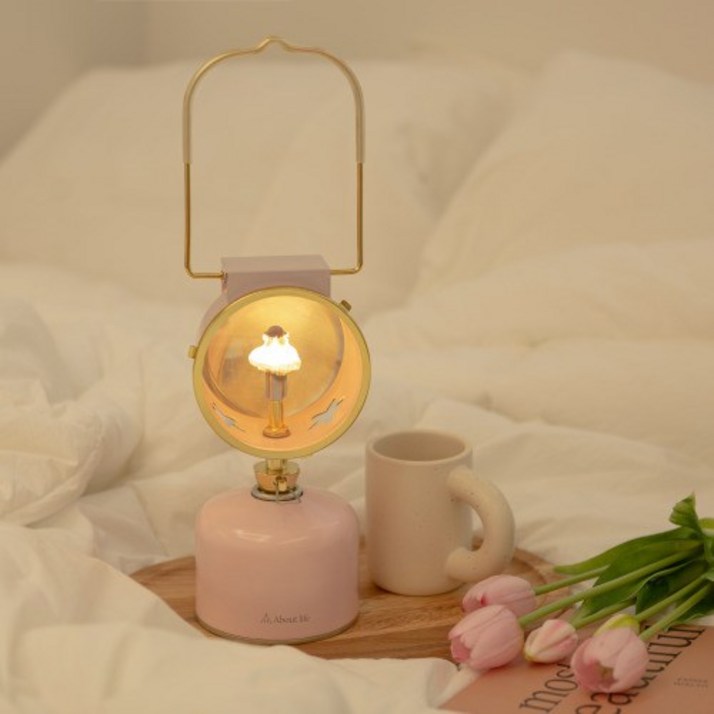 PicknGO 루모스 가스랜턴  이소가스 워머 SET 핑크 PG0008, 1개