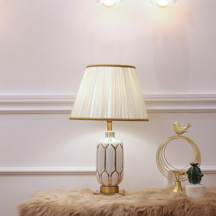 파트라 도자기 엔틱 스탠드 조명 26base LED 전구 인테리어 포인트 스탠드조명, 화이트