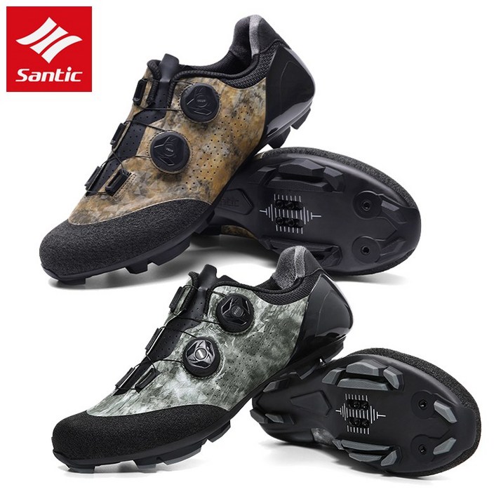 산틱 클릿 슈즈 MTB 자전거 신발 카본 ATOP 더블 다이얼 S21031