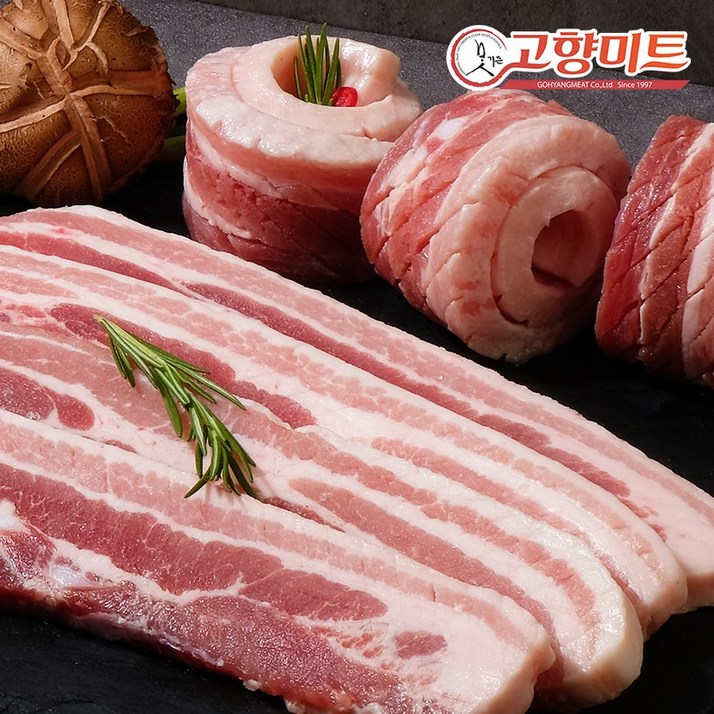 예전가격 양쪽칼집 벌집삼겹살500g4팩 총 2kg내외 온가족 바베큐파티, 4개, 500g