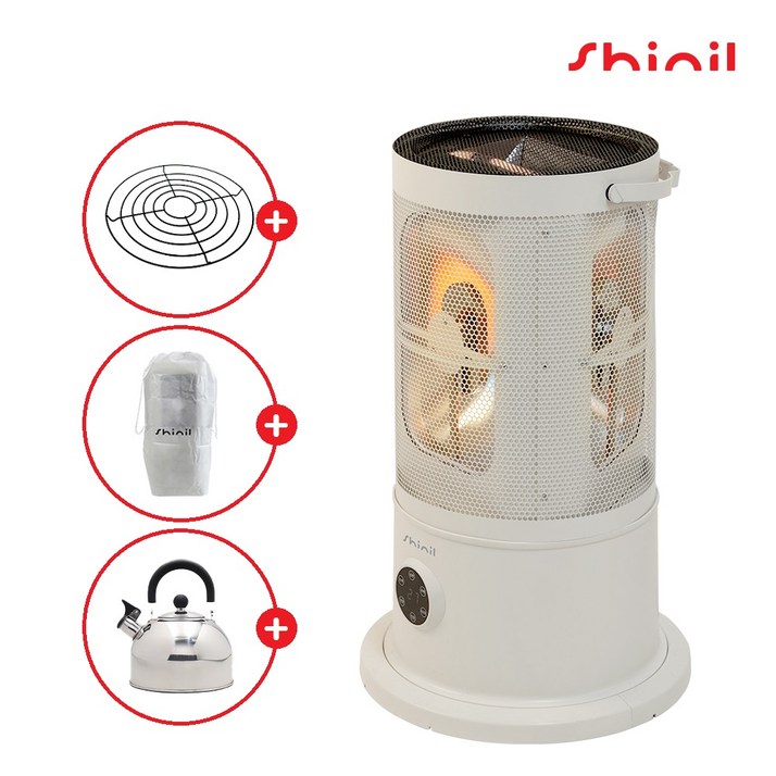 신일 원통형 오방난로 하이라이트 전기히터 SEH-HW2800HS 스노우 화이트 하이라이트 발열 난방기