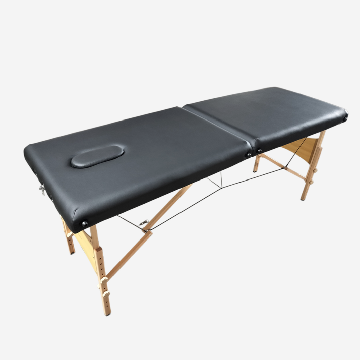 세븐뷰티 접이식침대 마사지 미용 베드 마사지 안마 의자, 블랙