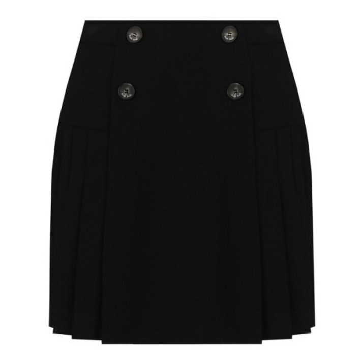 베스띠벨리 23F/W 더블 플리츠 미니 스커트 BHS2310BK