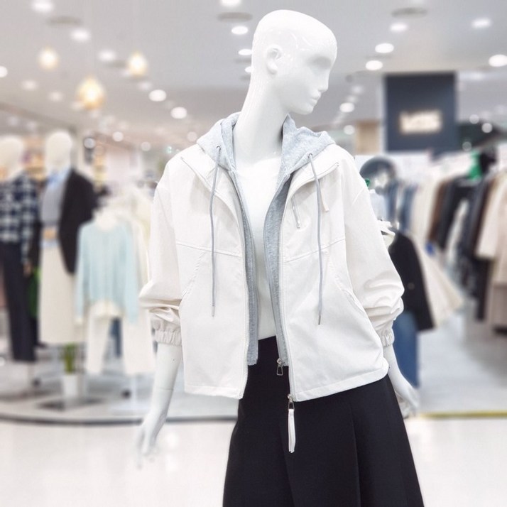 [공식] [패션플러스][ab.f.z]후드 레이어드 봄 점퍼 FSPNA5U33G