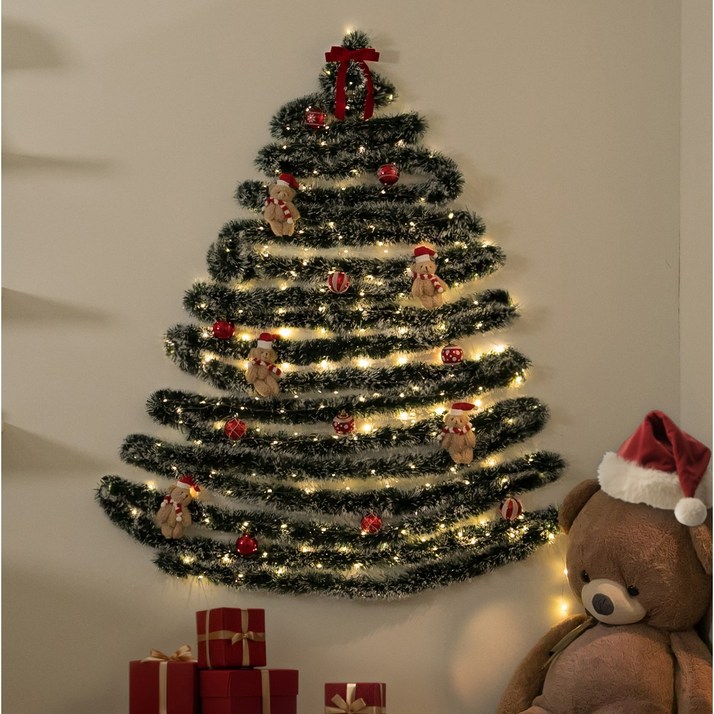 페어홈 크리스마스 전구포함 풀세트 대형 벽트리 장식