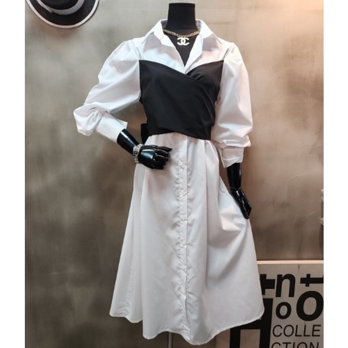 쿠팡-뷔스티에셔츠원피스