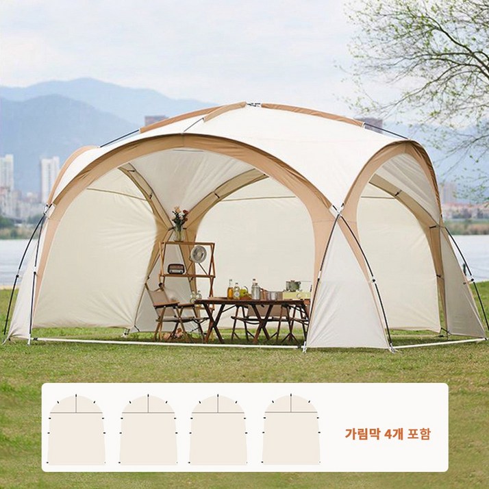 조립식 몽골 천막세트B 아이보리