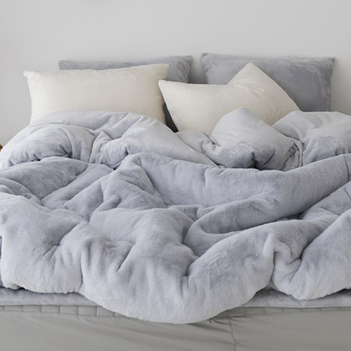 베이직톤 국내산 노스베어 극세사 이불세트 프리미엄 라셀 10mm 겨울이불