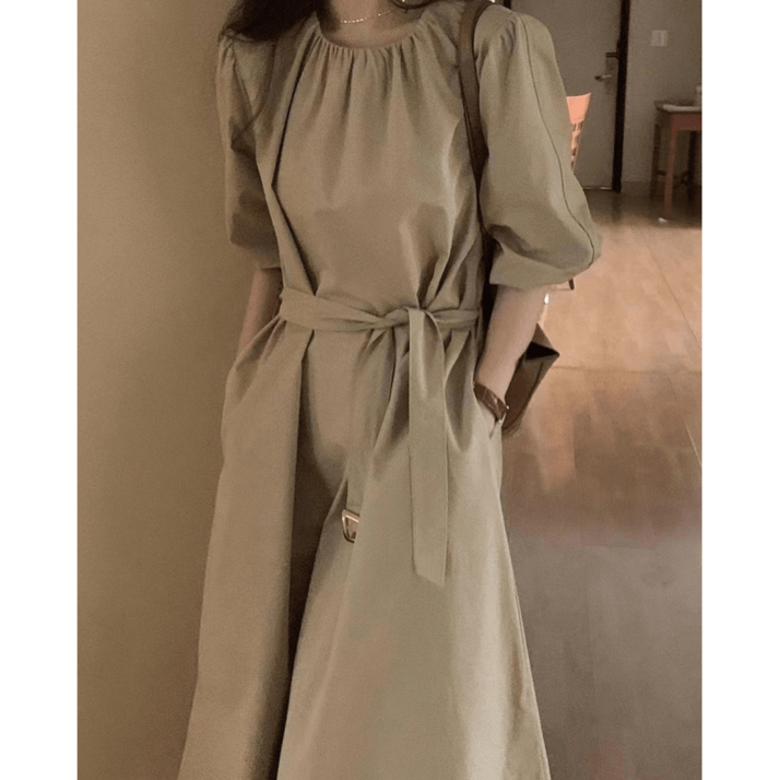 오브제원피스 롱 여성 개화기 A라인 레이어드 중세드레스