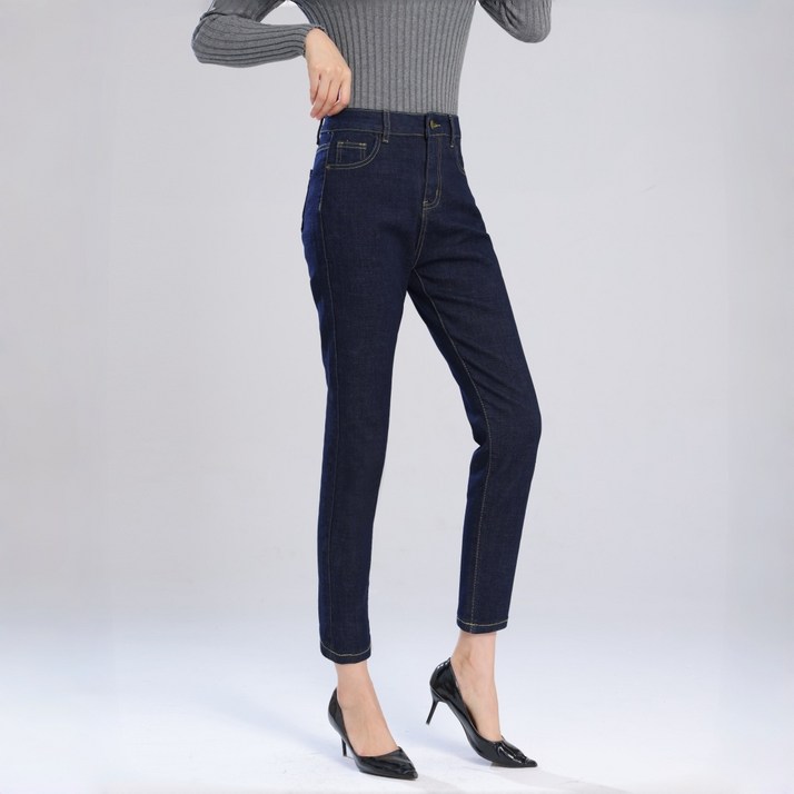 VIISHOW 여성 스판좋은 스키니진 9부 슬림핏 청바지