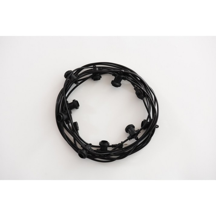 파티라이트 11.5m10구 직부  블랙  하드케이스 ,  전구 미포함 , 블랙, 1개