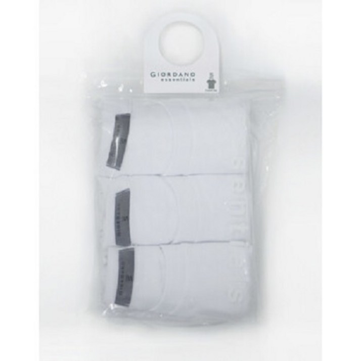 지오다노_평촌점_ 라운드 반팔 면티 3팩 _01243801 (화이트3장)