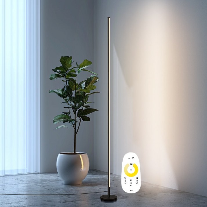 LED 북유럽 플로어 장스탠드 조명 거실등, 블랙 LED 북유럽 플로어 장스탠드 조명 거실등, 블랙