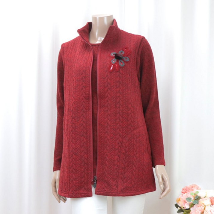 마더송 할머니옷 생신선물 80대 70대여성옷 어머니옷 겨울 엄마옷 꽈배기앙상블옷