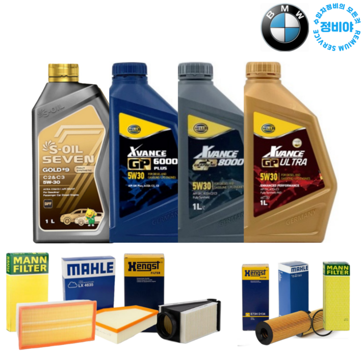 BMW X3 xDrive 20i M스포츠 럭셔리 가솔린 엔진오일 세트 (17년이후), 1개