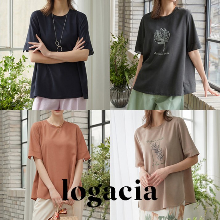 logacia 린넨라이크 아트웍 티블라우스 1종 logacia 린넨라이크 아트웍 티블라우스 1종